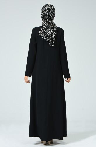 Black İslamitische Jurk 0053-01