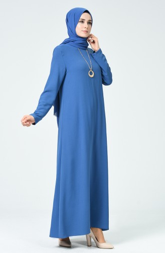 Indigo Hijab Dress 0053-04