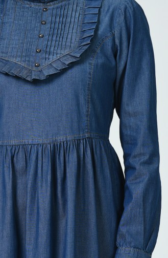 Robe Jean à Froufrous 9280-01 Bleu Marine 9280-01