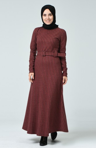 Smoke-Colored Hijab Dress 0019-06
