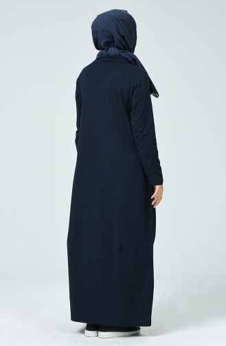 Robe Hijab Bleu Marine 4121-02
