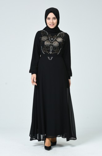 فستان أسود 17PT112-02