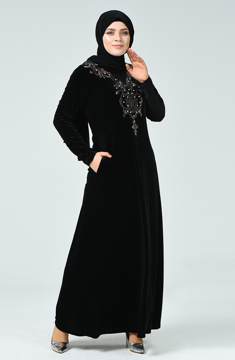 black dress with the