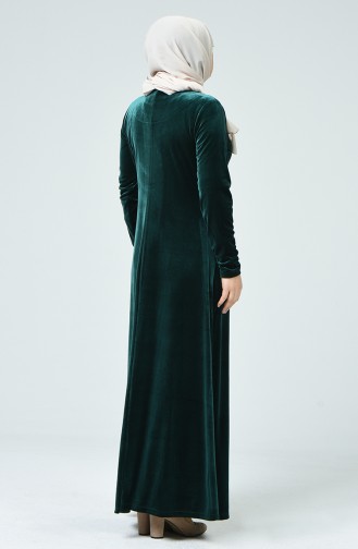 Smaragdgrün Hijab Kleider 1920-03