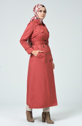 Coral Trenchcoat 6714-12