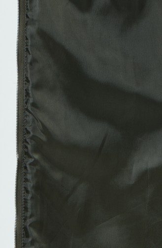 Kürklü Kapitone Mont 0393-02 Haki