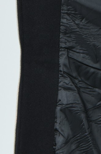معطف طويل أسود 1188-04