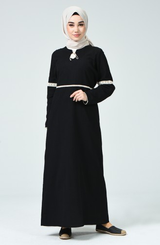 Black Hijab Dress 0039-01
