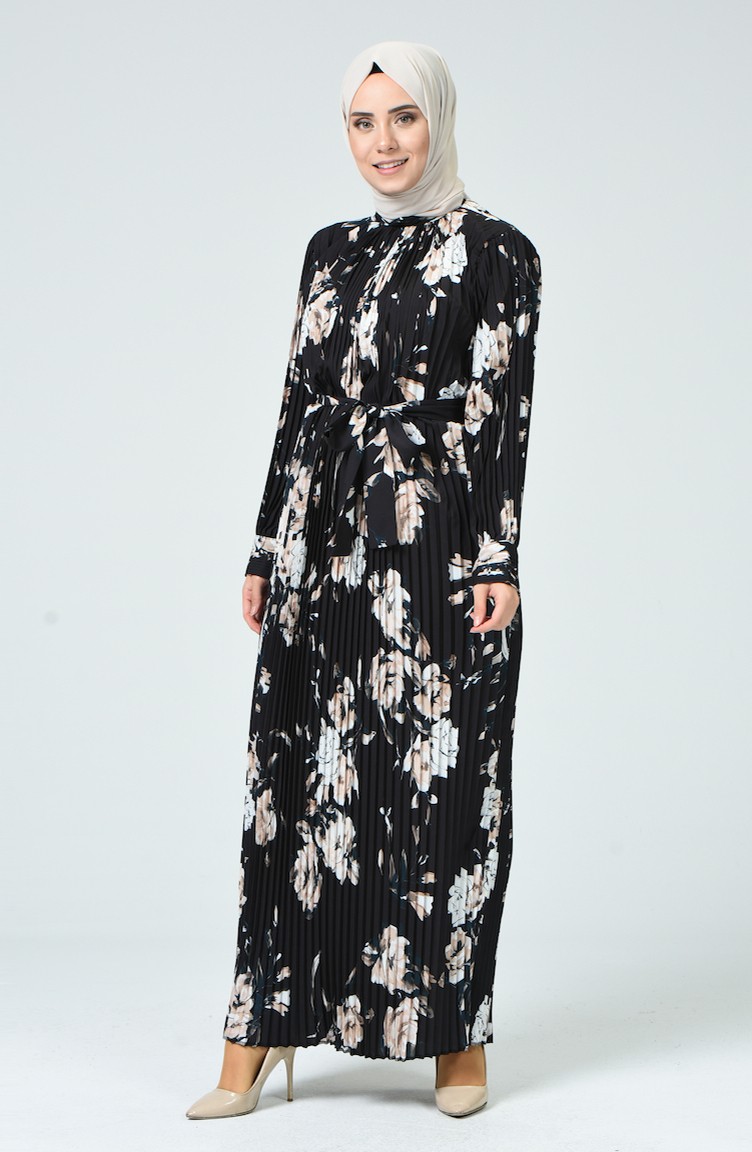 Black Hijab Dress 1736-01 | Sefamerve