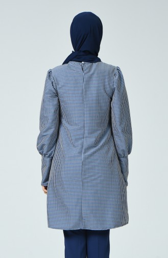 Balon Kol Tunik 1359-03 Mavi