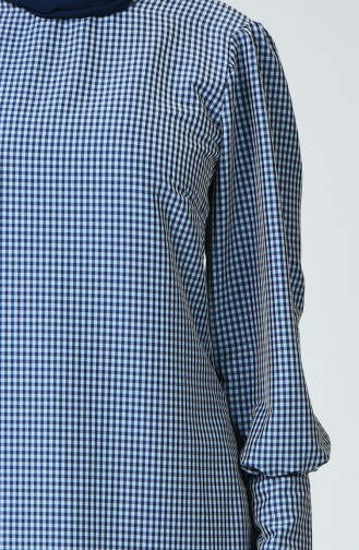 Balon Kol Tunik 1359-03 Mavi