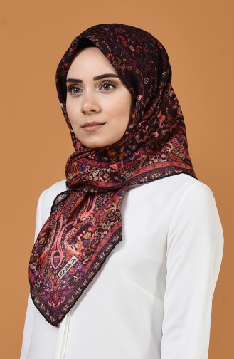 كاراجا وشاح ناعم منقوش أرجواني داكن وبنفسجي 90659-05