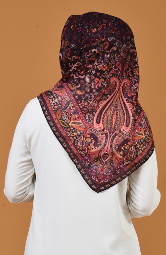 كاراجا وشاح ناعم منقوش أرجواني داكن وبنفسجي 90659-05