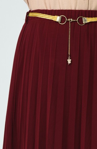 Claret Red Skirt 1010-04