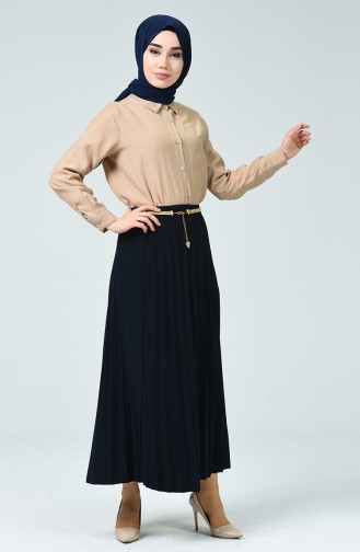 Navy Blue Skirt 1010-05