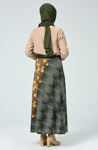 Khaki Skirt 1031-01