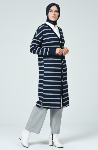 Navy Blue Cardigans 0816-01