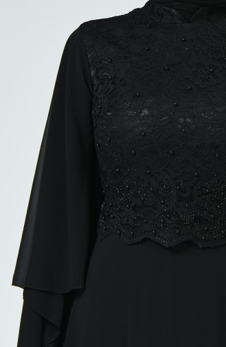 Habillé Hijab Noir 5220-09