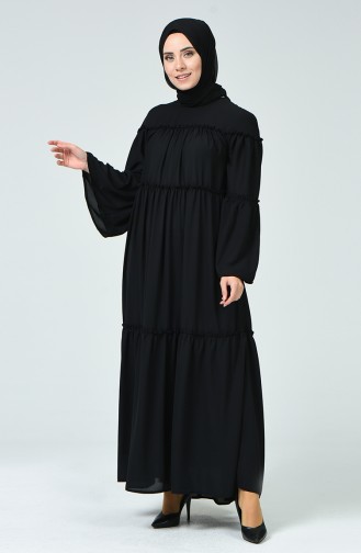 Pleated Dress Black 1745-01
