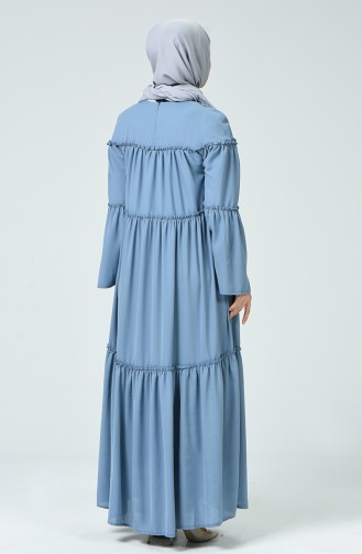 Pleated Dress Indigo 1745-02