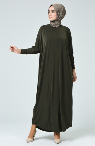 Khaki Hijab Dress 2000-05