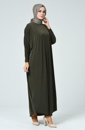 Khaki Hijab Dress 2000-05