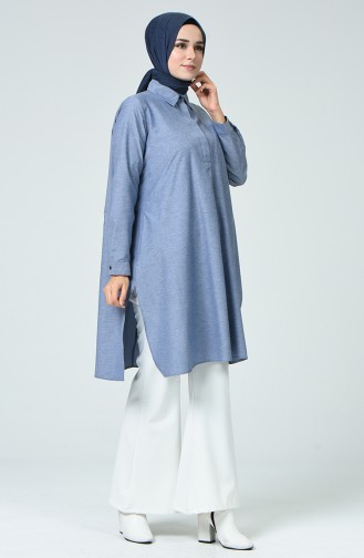 Navy Blue Tuniek 6421-05