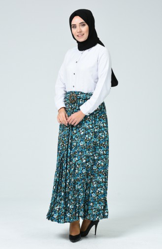 Turquoise Skirt 1004-02