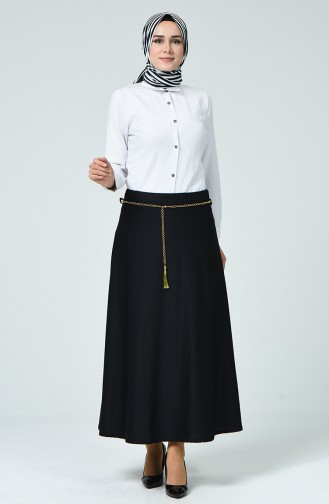 Navy Blue Skirt 1013-01