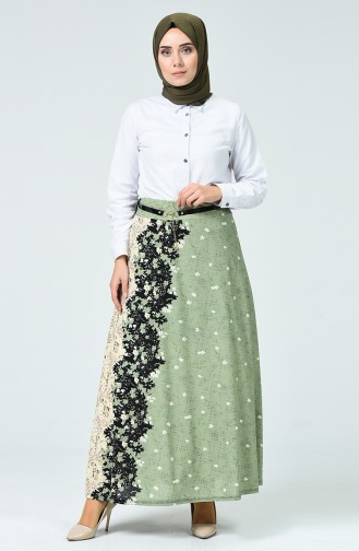 Pistachio Green Skirt 1032-03
