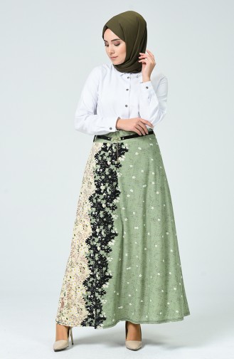 Pistachio Green Skirt 1032-03
