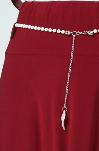 Claret Red Skirt 1033-02
