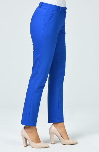 Straight trousers with pockets Blue 1318PNT-01