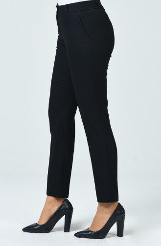 Straight trousers with pockets Navy blue 1321PNT-01