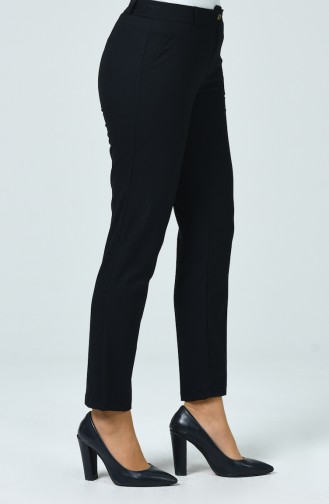 Straight trousers with pockets Navy blue 1321PNT-01
