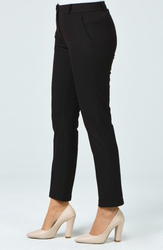 Straight Trousers With Pockets Brown 1326PNT-02