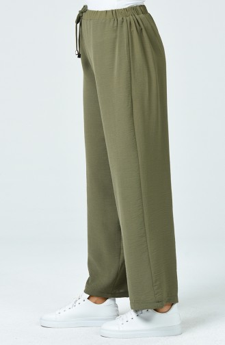 Aerobin Fabric Elastic waist Trousers 0054-03 Khaki 0054-03
