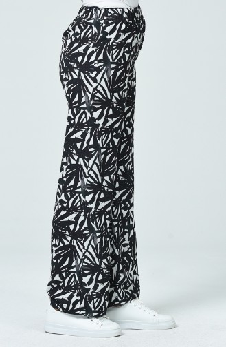 Patterned Pants 1040-01 Black 1040-01