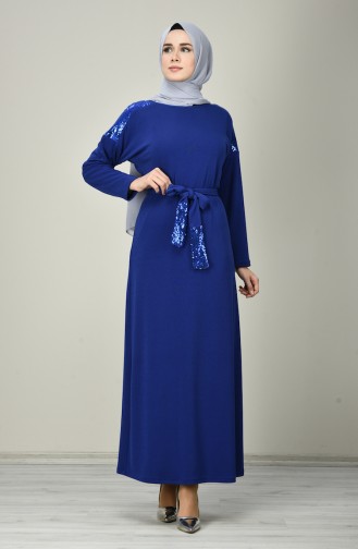 Saxon blue İslamitische Jurk 8136-04
