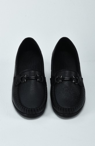 Bayan Dolgu Topuk Ayakkabı 0220-01 Siyah