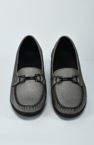 Damen Schuhe mit Polsterung der Ferse 0220-03 Silber 0220-03