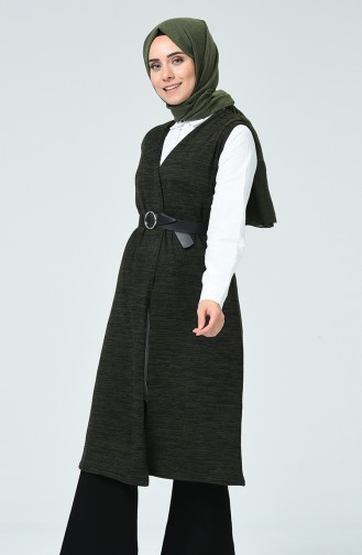 Dark Khaki Waistcoats 1232-01