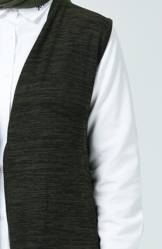Dark Khaki Waistcoats 1232-01