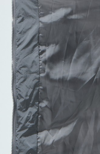Kapüşonlu Şişme Mont 4003-02 Gri