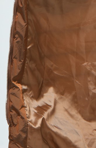 Kapüşonlu Şişme Mont 4003-04 Bakır