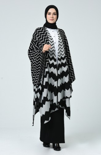 Gray Poncho 1010-06