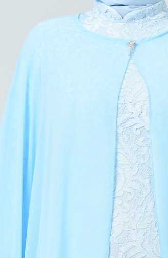 Habillé Hijab Bleu Bébé 1009-04