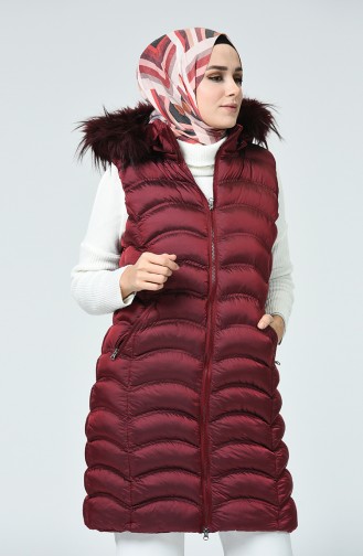 Claret red Gilet 4004-04