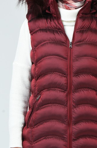 Claret red Gilet 4004-04