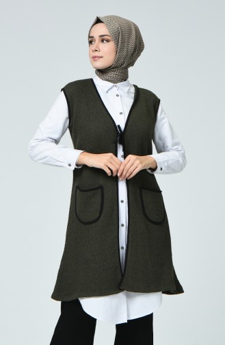 Vest with Pockets 2050-04 Khaki 2050-04